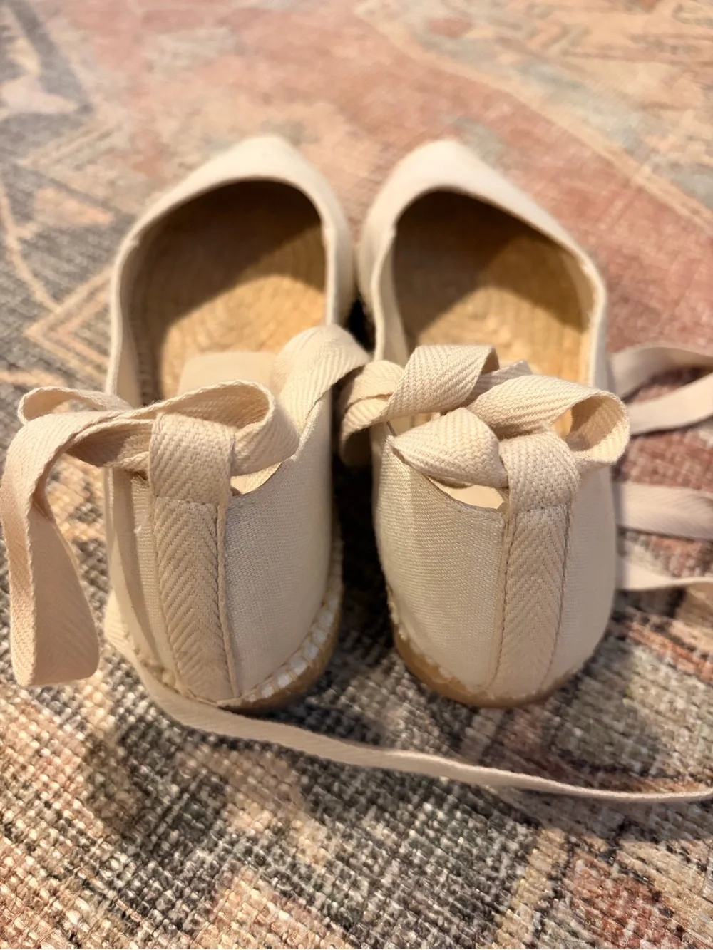 Reformation Lace Up Espadrille Flats size 8